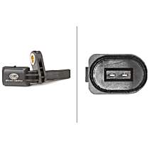 Front, Driver Side ABS Speed Sensor, 12V - 2-Pin Connector - Without Cable - Front, Driver Side