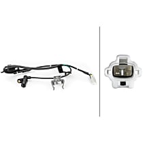 Front, Passenger Side ABS Speed Sensor, enginedesignationname: 3MZ-FE; FI, enginemfrname: Toyota; 2-pin connector - With bracket; Incl. ABS Wheel Speed Sensor Wire Harness