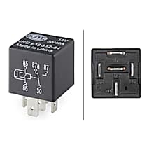 Relay, HVAC Relay, 12V; 5-pin connector; Wiring Diagram: W2; Changeover Contact; Without holder; 12V; 5-pin connector; Wiring Diagramme: W2; Changeover Contact; Without holder - 