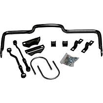 7677 Rear Sway Bar Kit, Chromoly Steel, 1.25 in., Non-adjustable, Powdercoated Gray
