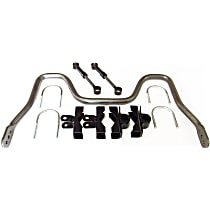 7685 Front Sway Bar Kit, Steel, Non-adjustable, Powdercoated Black
