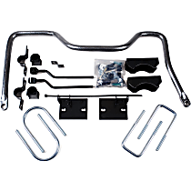 7710 Rear Sway Bar Kit, Steel, 1.13 in., Non-adjustable, Powdercoated Gray