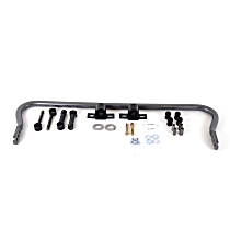 Front Sway Bar Kit, 2-Door, Sport Utility, Adjustable Rate Sway Bar, Steel, 1.25 in., Non-adjustable, Black