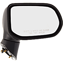 Passenger Side Mirror, 4-Door, Sedan, Japan or USA Built Vehicle, Manual Adjust, Non-Heated, Textured Black, Manual Folding, No Signal Light, No Blind Spot Feature, No Memory, No Puddle Light, No Auto-Dimming