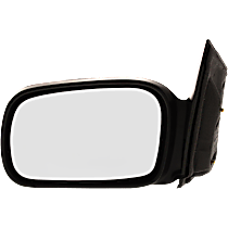 Driver Side Mirror, 2-Door, Coupe, Manual Adjust, Non-Heated, Textured Black, Non-Folding, No Signal Light, No Blind Spot Feature, No Memory, No Puddle Light, No Auto-Dimming