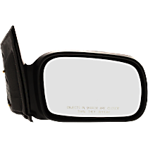 Passenger Side Mirror, Manual Adjust, Non-Heated, Textured Black, Non-Folding, No Signal Light, No Blind Spot Feature, No Memory, No Puddle Light, No Auto-Dimming