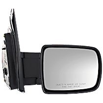 Passenger Side Mirror, Power, Manual Folding, Heated, Paintable, Without Signal Light, Without memory, Without Puddle Light, Without Auto-Dimming, Without Blind Spot Feature