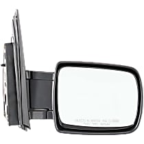 Passenger Side Mirror, Manual Adjust, Manual Folding, Non-Heated, Paintable, Without Signal Light, Without memory, Without Puddle Light, Without Auto-Dimming, Without Blind Spot Feature