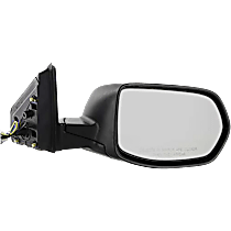 Passenger Side Mirror, Power, Non-Heated, Manual Folding, Textured Black, No Signal Light, No Memory, No Puddle Light, No Auto-Dimming, No Blind Spot Feature