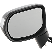 Driver Side Mirror, 4-Door, Sedan, Power Adjust, Non-Heated, Paintable, Manual Folding, In-housing Signal Light, No Blind Spot Feature, No Memory, No Puddle Light, No Auto-Dimming