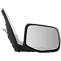 Passenger Side Mirror, Power, Manual Folding, Non-Heated, Textured Black, Without Signal Light, Without memory, Without Puddle Light, Without Auto-Dimming, Without Blind Spot Feature, LX Model