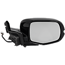 Passenger Side Mirror, Power, Heated, Power Folding, Paintable, In-housing Signal Light, With Memory, No Puddle Light, No Auto-Dimming, No Blind Spot Feature