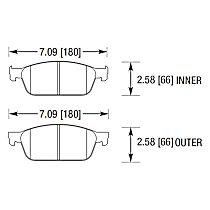 HB712B.680 Front Carbon Fiber Brake Pad Set