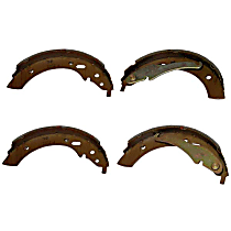 355000121 Brake Shoe Set with Parking Brake Levers - Replaces OE Number 34-21-1-159-588