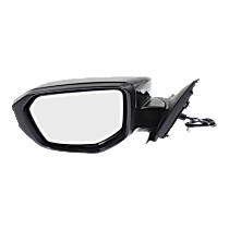 Driver Side Mirror, Power, Manual Folding, Non-Heated, Paintable, Without Signal Light, Without memory, Without Puddle Light, Without Auto-Dimming, Without Blind Spot Feature