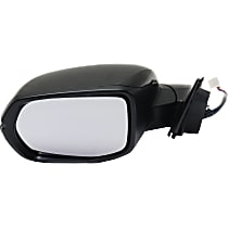 Driver Side Mirror, Power, Manual Folding, Heated, Paintable, In-housing Signal Light, Without memory, Without Puddle Light, Without Auto-Dimming, Without Blind Spot Feature