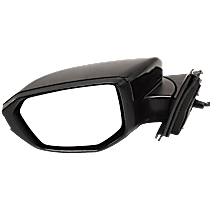 Driver Side Mirror, Power, Manual Folding, Heated, Paintable, Without Signal Light, Without memory, Without Puddle Light, Without Auto-Dimming, Without Blind Spot Feature