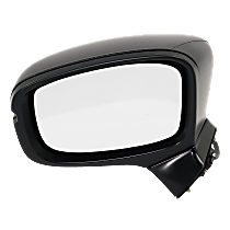 Driver Side Mirror, For Models Without Side View Camera, Power Adjust, Non-Heated, Textured Black, Manual Folding, No Signal Light, No Blind Spot Feature, No Memory, No Puddle Light, No Auto-Dimming
