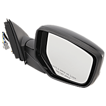 Passenger Side Mirror, Power, Manual Folding, Heated, Paintable, Without Signal Light, Without memory, Without Puddle Light, Without Auto-Dimming, Without Blind Spot Feature, EX Model