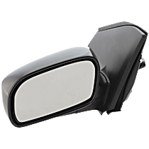 Driver Side Mirror, 2-Door, Hatchback, Power Adjust, Non-Heated, Textured Black, Manual Folding, No Signal Light, No Blind Spot Feature, No Memory, No Puddle Light, No Auto-Dimming
