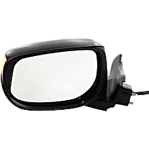 Driver Side Mirror, Power, Manual Folding, Heated, Paintable, In-housing Signal Light, Without memory, Without Puddle Light, Without Auto-Dimming, Without Blind Spot Feature