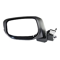 Driver Side Mirror, Power, Manual Folding, Non-Heated, Paintable, Without Signal Light, Without memory, Without Puddle Light, Without Auto-Dimming, Without Blind Spot Feature