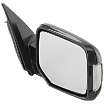 Passenger Side Mirror, Power, Manual Folding, Non-Heated, Paintable, In-housing Signal Light, Without memory, Without Puddle Light, Without Auto-Dimming, Without Blind Spot Feature