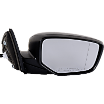 Passenger Side Mirror, Power, Manual Folding, Non-Heated, Paintable, Without Signal Light, Memory, Puddle Light, Auto-Dimming, and Blind Spot Feature, Without Camera, Sedan