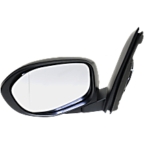 Driver Side Mirror, Power, Manual Folding, Heated, Paintable, Without Signal Light, Without memory, Without Puddle Light, Without Auto-Dimming, Without Blind Spot Feature