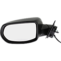Driver Side Mirror, Power, Manual Folding, Non-Heated, Paintable, Without Signal Light, Without memory, Without Puddle Light, Without Auto-Dimming, Without Blind Spot Feature, Flat Glass