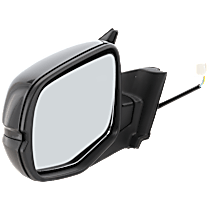 Driver Side Mirror, Power, Non-Heated, Manual Folding, Paintable, No Signal Light, No Memory, No Puddle Light, No Auto-Dimming, No Blind Spot Feature