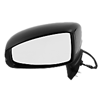 Driver Side Mirror, Power, Manual Folding, Non-Heated, Paintable, Without Signal Light, Without memory, Without Puddle Light, Without Auto-Dimming, Without Blind Spot Feature