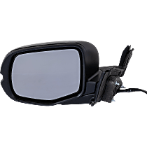 Driver Side Mirror, Power, Heated, Manual Folding, Paintable, In-housing Signal Light, With Memory, No Puddle Light, No Auto-Dimming, No Blind Spot Feature