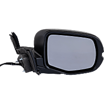 Passenger Side Mirror, Power, Heated, Manual Folding, Paintable, In-housing Signal Light, With Memory, No Puddle Light, No Auto-Dimming, No Blind Spot Feature