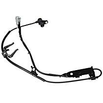 Front, Driver Side ABS Speed Sensor, 4-Wheel ABS, with Harness