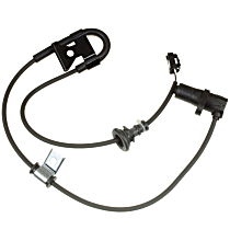 Rear, Passenger Side ABS Speed Sensor, 4-Wheel ABS, AWD, With Harness