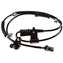Front, Driver Side ABS Speed Sensor, 4-Wheel ABS, with Harness