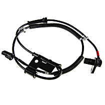 Front, Passenger Side ABS Speed Sensor, 4-Wheel ABS, with Harness