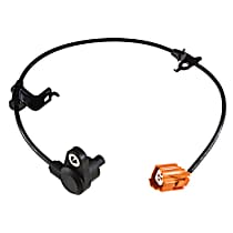 Rear, Passenger Side ABS Speed Sensor, 4-Wheel ABS, with Harness