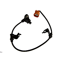 Rear, Driver Side ABS Speed Sensor, 4-Wheel ABS, with Harness