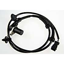 Rear, Passenger Side ABS Speed Sensor, 4-Wheel ABS, with Harness