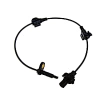 Rear, Driver Side ABS Speed Sensor, 4-Wheel ABS, With Harness, Made in Japan