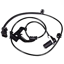 Front, Driver Side ABS Speed Sensor, 4-Wheel ABS, with Harness