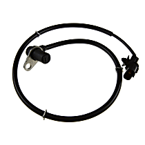 Rear, Passenger Side ABS Speed Sensor, 4-Wheel ABS, with Harness