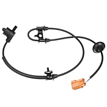 Front, Driver Side ABS Speed Sensor, 4-Wheel ABS, with Harness