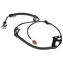 Front, Driver Side ABS Speed Sensor, 4-Wheel ABS, with Harness