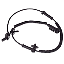 Front, Driver or Passenger Side ABS Speed Sensor, 4-Wheel ABS, With Harness; To 12/07/2008