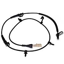 Front, Driver Side ABS Speed Sensor, 4-Wheel ABS, with Harness