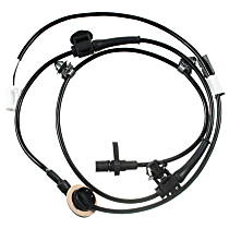 Rear, Driver Side ABS Speed Sensor, 4-Wheel ABS, FWD, With Harness