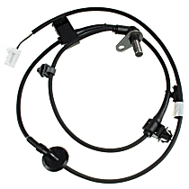Rear, Driver Side ABS Speed Sensor, 4-Wheel ABS, AWD, With Harness